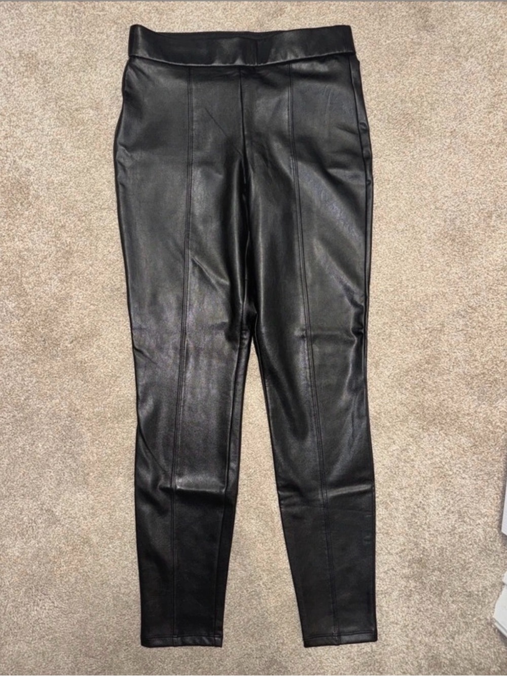 NWT Express Black Faux Leather Leggings